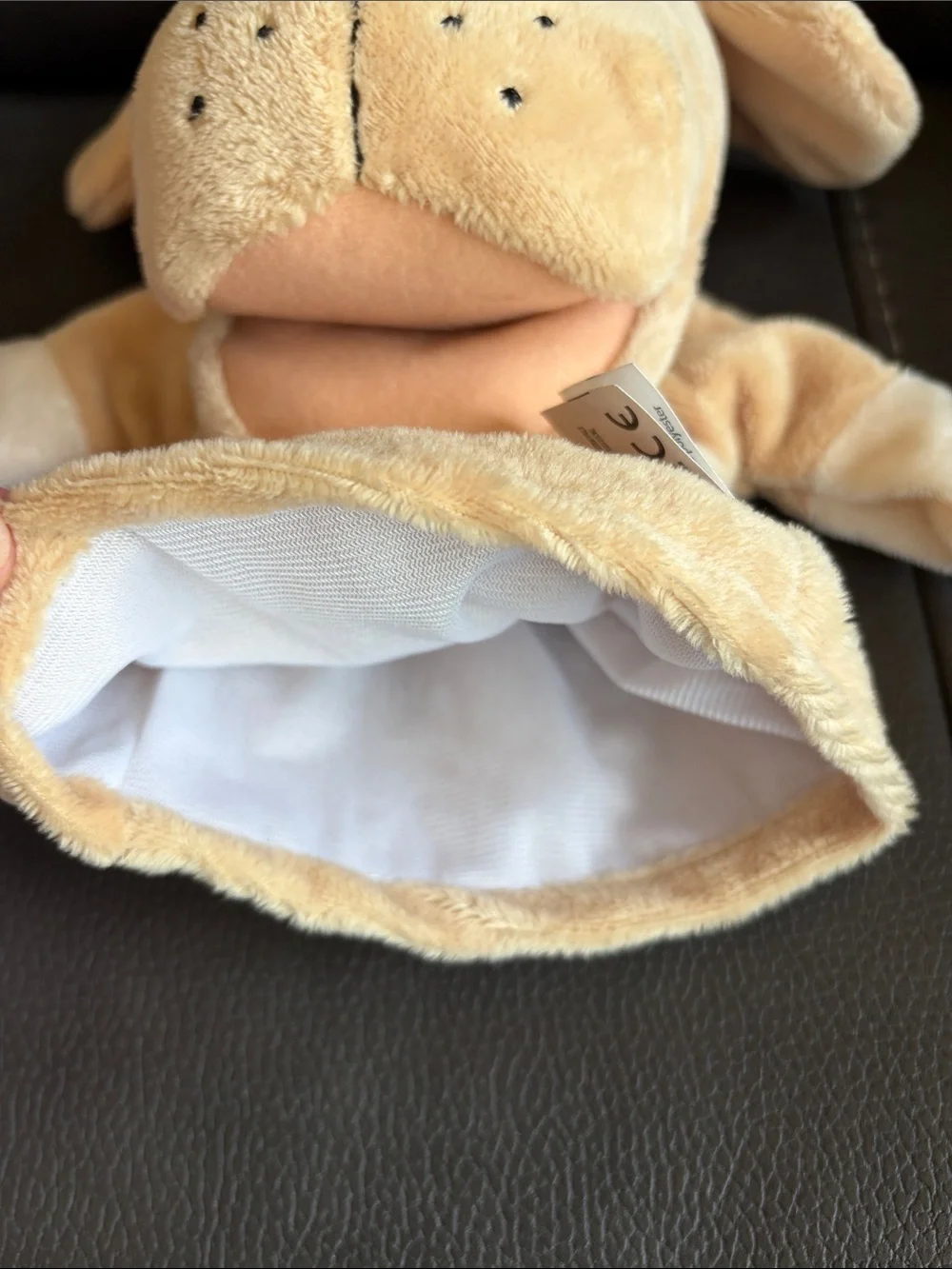 Set of Two Plush Puppy Puppets